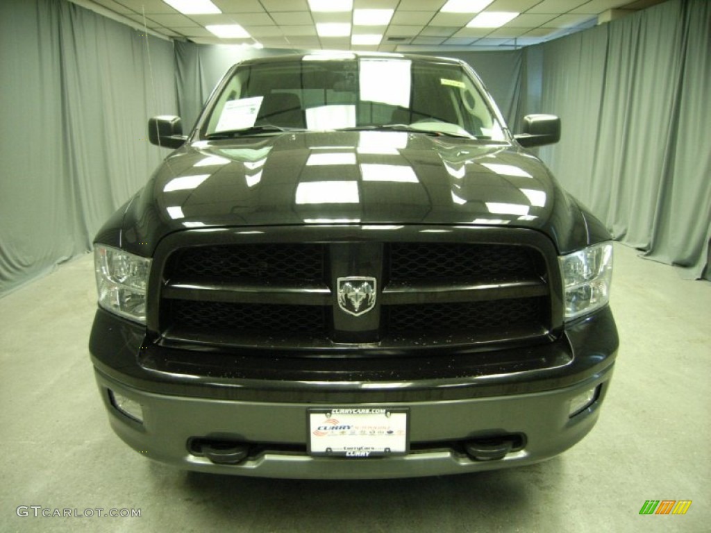 2010 Ram 1500 TRX4 Quad Cab 4x4 - Brilliant Black Crystal Pearl / Dark Slate/Medium Graystone photo #7