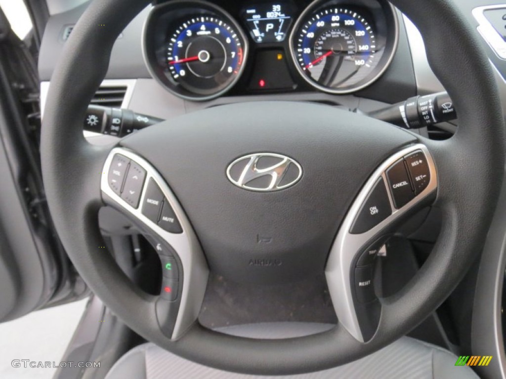 2012 Elantra GLS - Harbor Gray Metallic / Gray photo #36