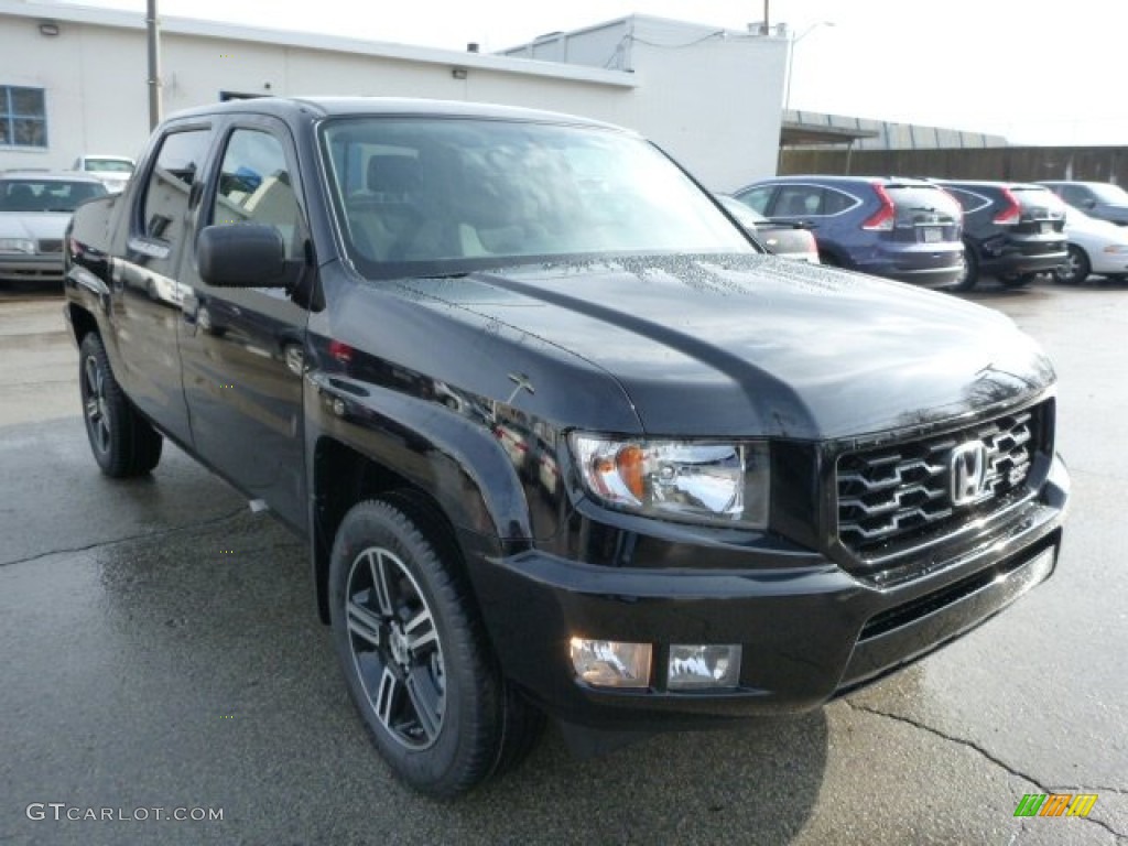 Crystal Black Pearl 2013 Honda Ridgeline Sport Exterior Photo #76555550
