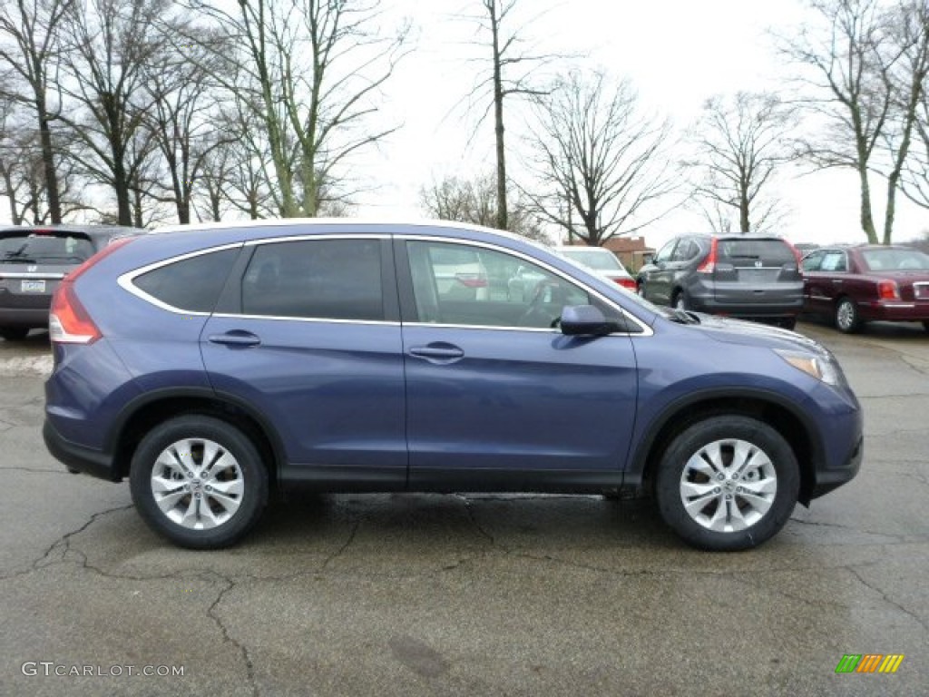 2013 CR-V EX-L AWD - Twilight Blue Metallic / Gray photo #5