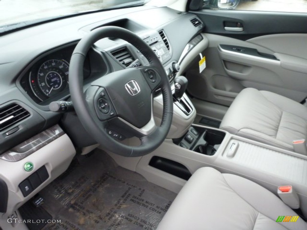 2013 CR-V EX-L AWD - Twilight Blue Metallic / Gray photo #15