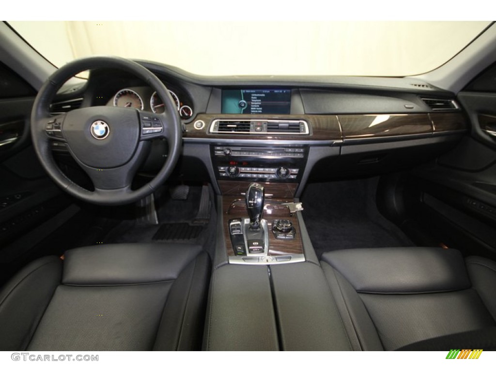 2011 BMW 7 Series 740i Sedan Black Dashboard Photo #76556290