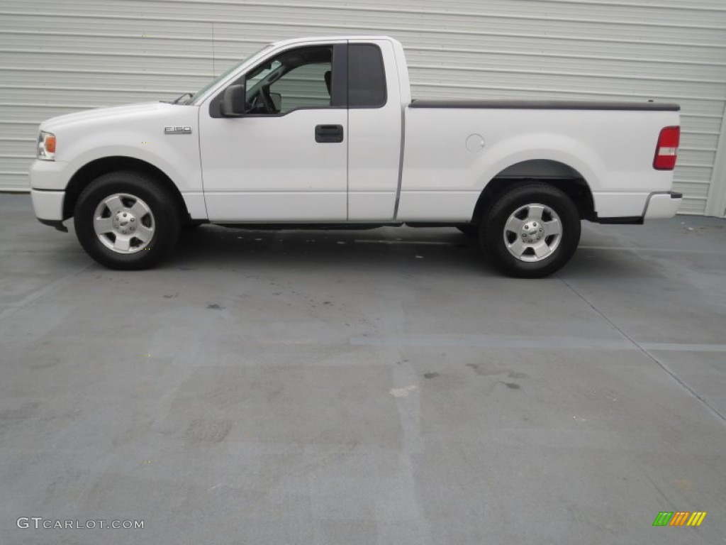 2006 F150 XLT Regular Cab - Oxford White / Medium/Dark Flint photo #5