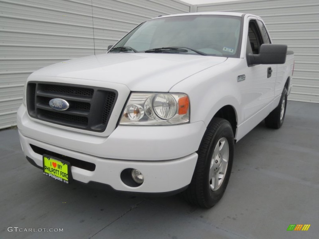 2006 F150 XLT Regular Cab - Oxford White / Medium/Dark Flint photo #6