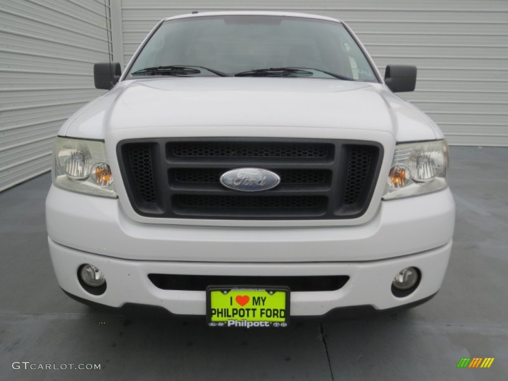 2006 F150 XLT Regular Cab - Oxford White / Medium/Dark Flint photo #7