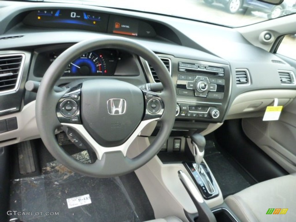2013 Honda Civic EX Coupe Gray Dashboard Photo #76557011
