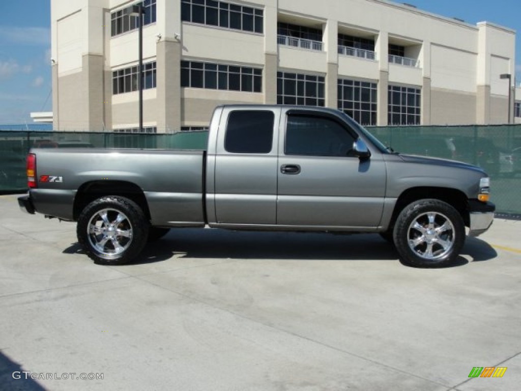 2002 Silverado 1500 Extended Cab 4x4 - Medium Charcoal Gray Metallic / Graphite Gray photo #2