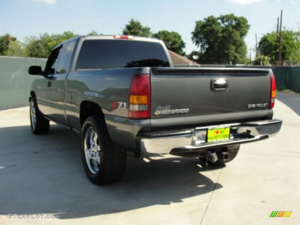 2002 Silverado 1500 Extended Cab 4x4 - Medium Charcoal Gray Metallic / Graphite Gray photo #5