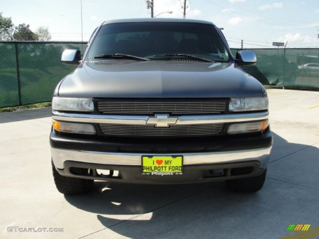 2002 Silverado 1500 Extended Cab 4x4 - Medium Charcoal Gray Metallic / Graphite Gray photo #8