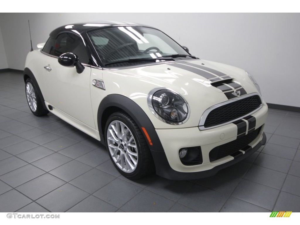 Pepper White 2012 Mini Cooper S Coupe Exterior Photo #76557614