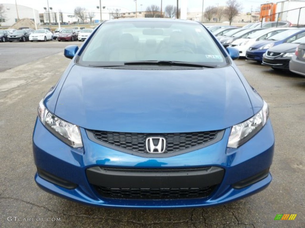 Dyno Blue Pearl 2013 Honda Civic EX Coupe Exterior Photo #76557622