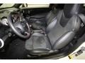 2012 Mini Cooper Recaro Black Dinamica Interior Front Seat Photo