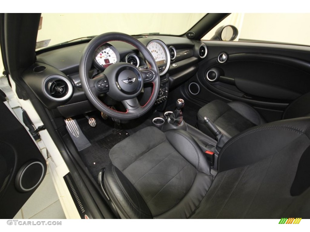 Recaro Black Dinamica Interior 2012 Mini Cooper S Coupe Photo #76557654