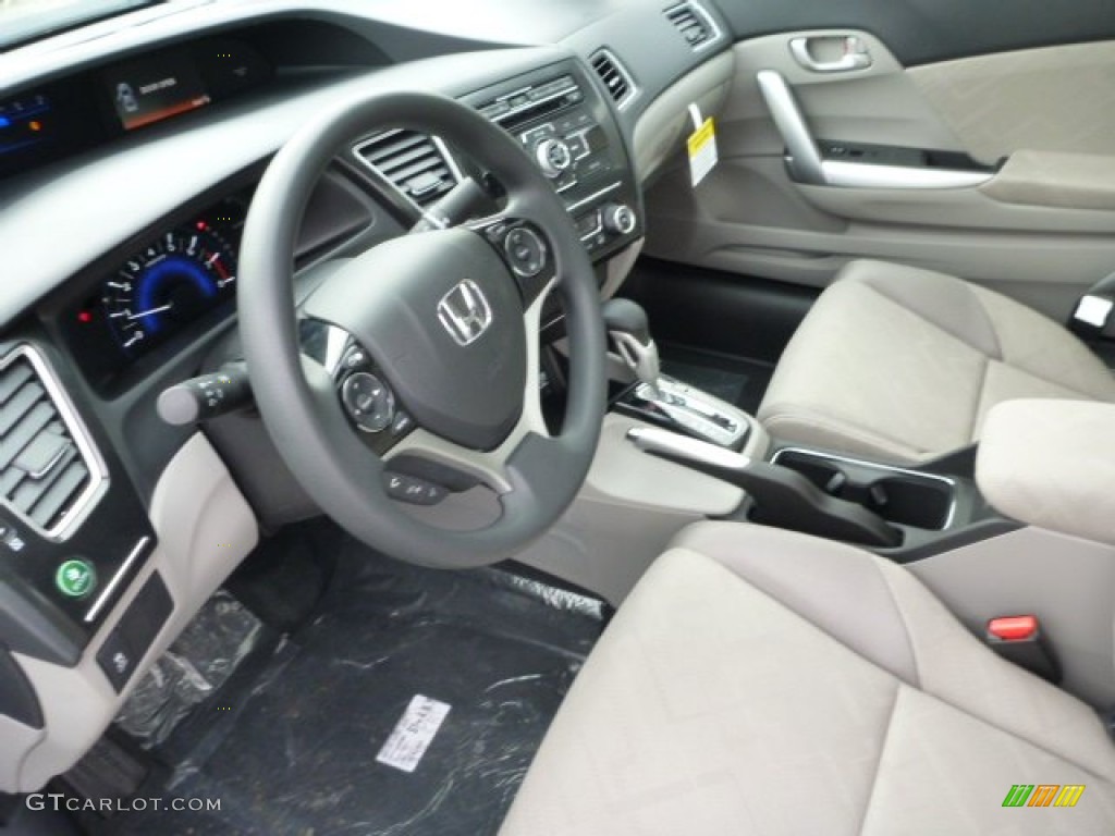 Gray Interior 2013 Honda Civic EX Coupe Photo #76557698