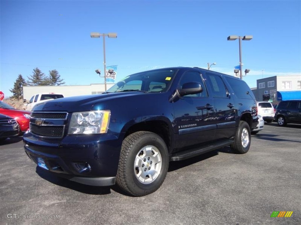 Dark Blue Metallic 2008 Chevrolet Suburban 1500 LT 4x4 Exterior Photo #76557770