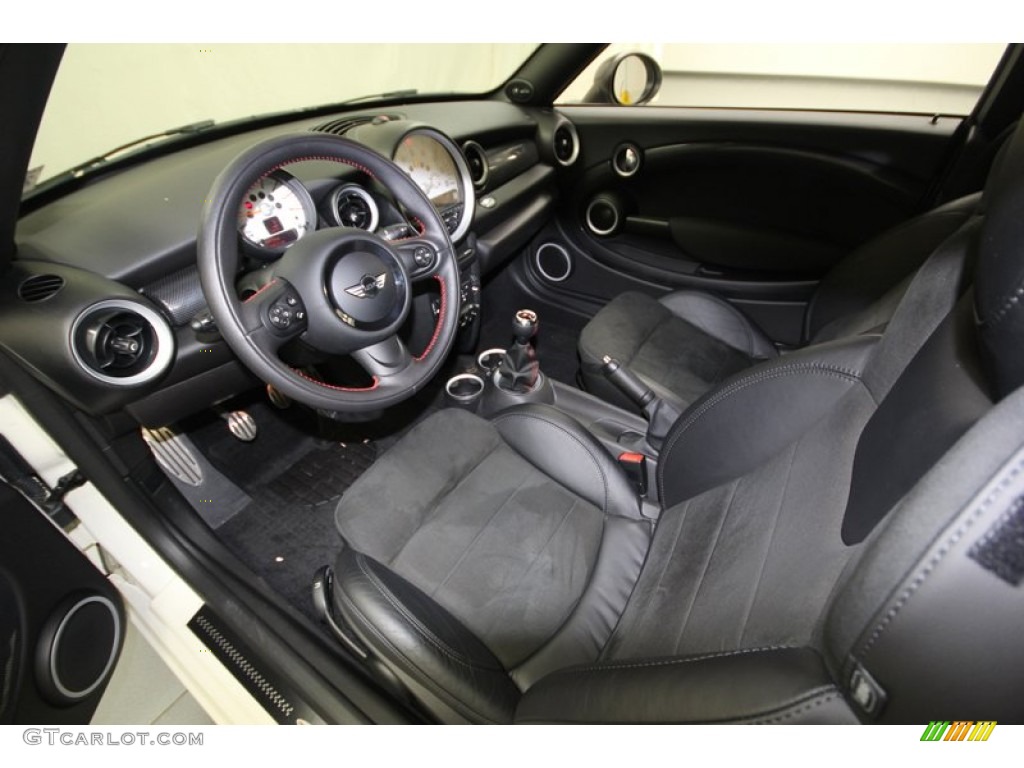 Recaro Black Dinamica Interior 2012 Mini Cooper S Coupe Photo #76557773