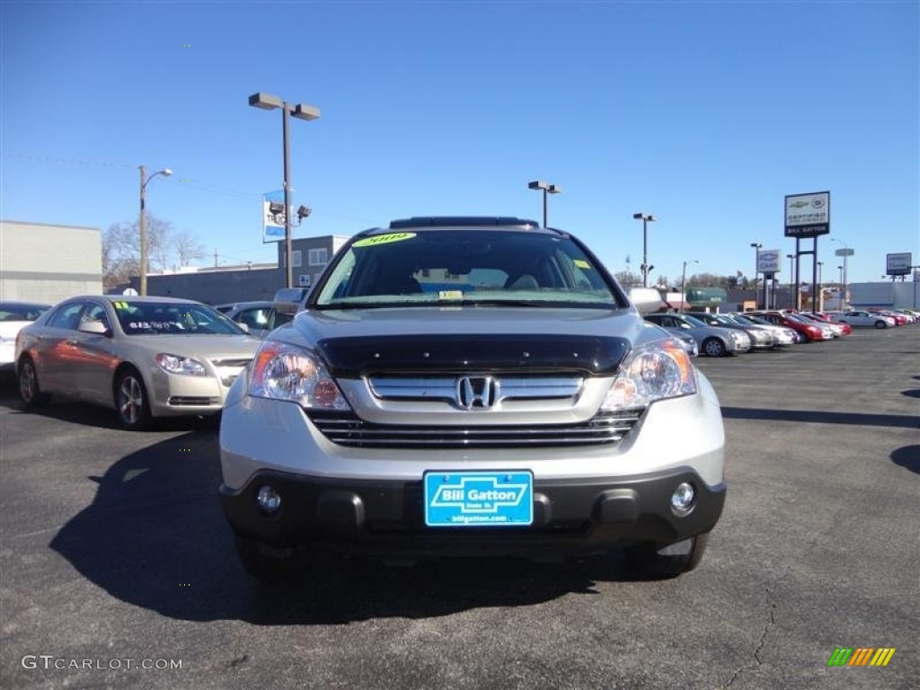 2009 CR-V EX-L 4WD - Alabaster Silver Metallic / Black photo #2