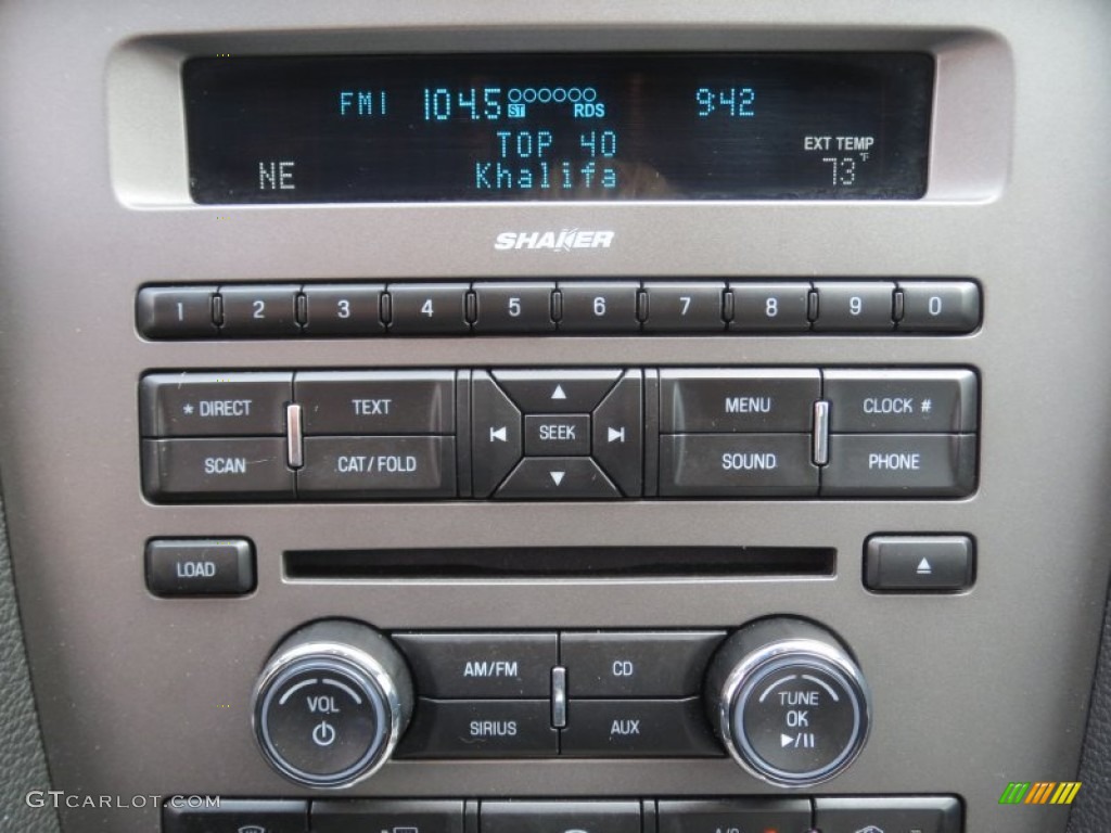 2010 Ford Mustang GT Premium Coupe Controls Photo #76558996