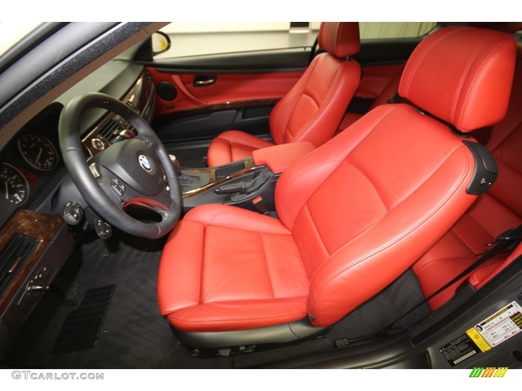 Coral Red/Black Interior 2008 BMW 3 Series 328i Coupe Photo #76559062