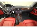 Coral Red/Black Dashboard Photo for 2008 BMW 3 Series #76559068