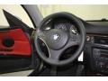 Coral Red/Black Steering Wheel Photo for 2008 BMW 3 Series #76559204