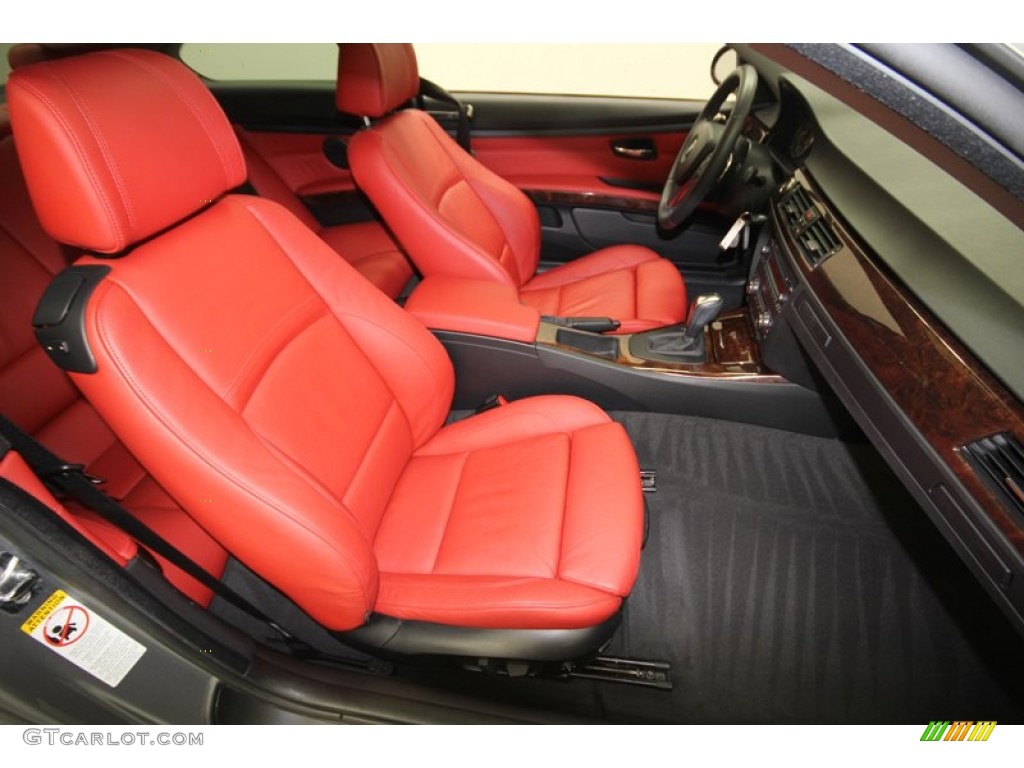 Coral Red/Black Interior 2008 BMW 3 Series 328i Coupe Photo #76559250