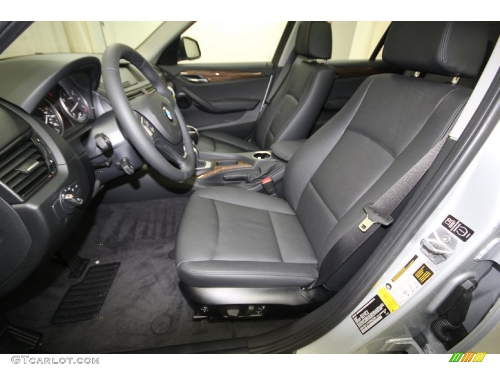 Black Interior 2013 BMW X1 sDrive 28i Photo #76559588