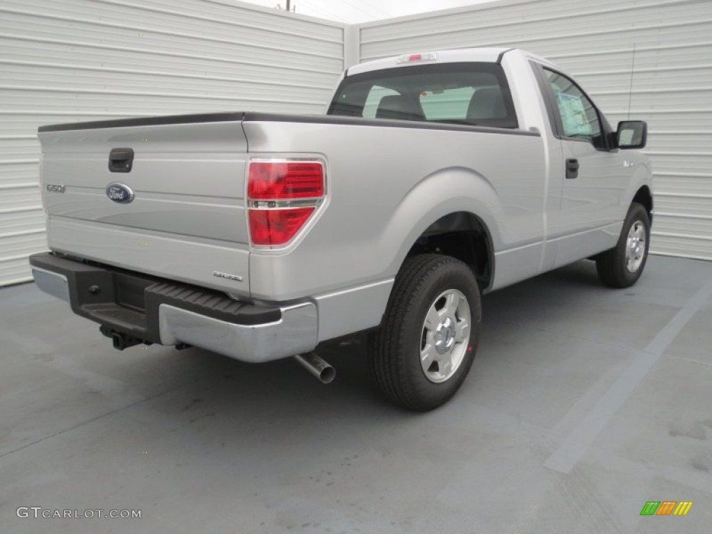 2013 F150 XL Regular Cab - Ingot Silver Metallic / Steel Gray photo #3