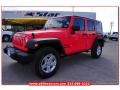 2013 Rock Lobster Red Jeep Wrangler Unlimited Sport S 4x4  photo #1