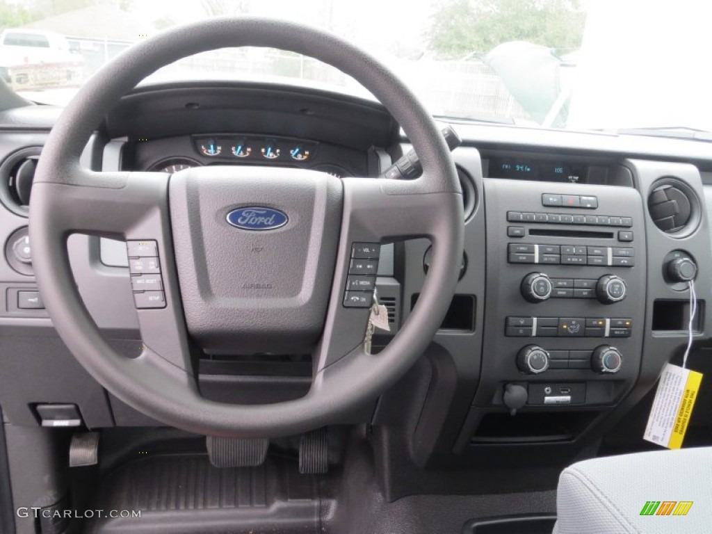 2013 Ford F150 XL Regular Cab Steel Gray Dashboard Photo #76562372