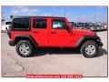 2013 Rock Lobster Red Jeep Wrangler Unlimited Sport S 4x4  photo #8