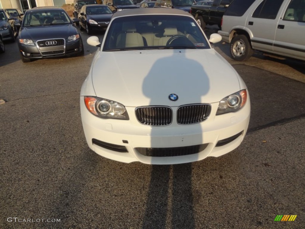 2008 1 Series 135i Convertible - Alpine White / Savanna Beige photo #2
