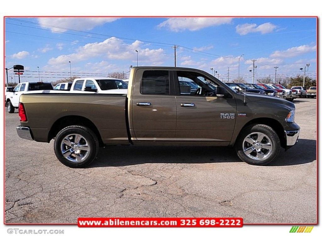 2013 1500 Lone Star Quad Cab 4x4 - Prairie Pearl / Canyon Brown/Light Frost Beige photo #10