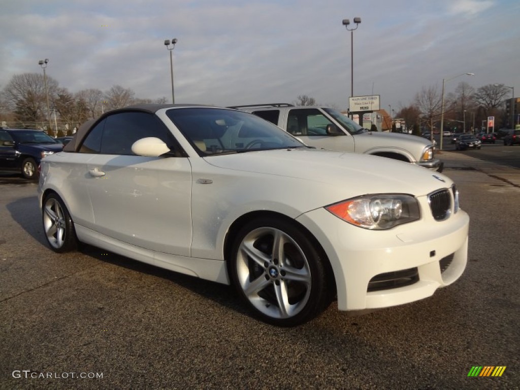 2008 1 Series 135i Convertible - Alpine White / Savanna Beige photo #4