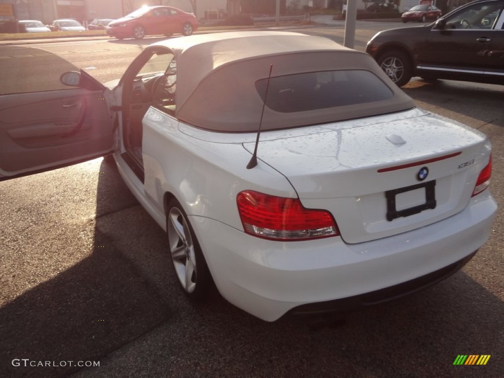 2008 1 Series 135i Convertible - Alpine White / Savanna Beige photo #5