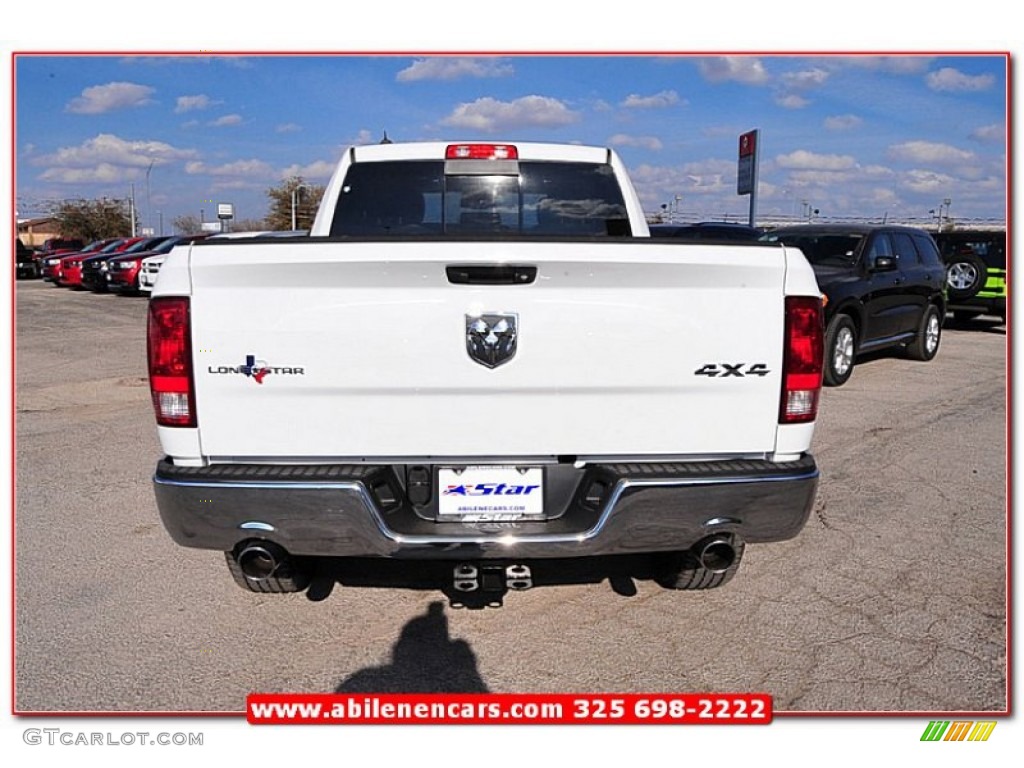 2013 1500 Lone Star Quad Cab 4x4 - Bright White / Canyon Brown/Light Frost Beige photo #5
