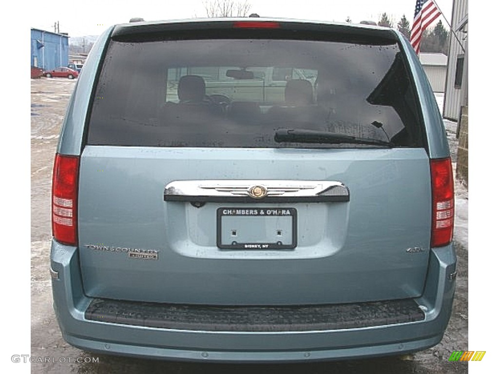 2008 Town & Country Limited - Modern Blue Pearlcoat / Medium Slate Gray/Light Shale photo #8
