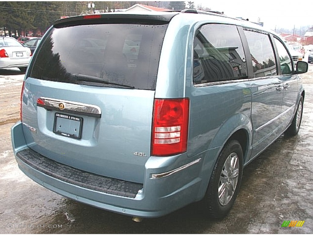 2008 Town & Country Limited - Modern Blue Pearlcoat / Medium Slate Gray/Light Shale photo #11