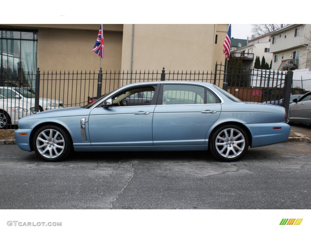 Frost Blue Metallic 2008 Jaguar XJ Vanden Plas Exterior Photo #76566120