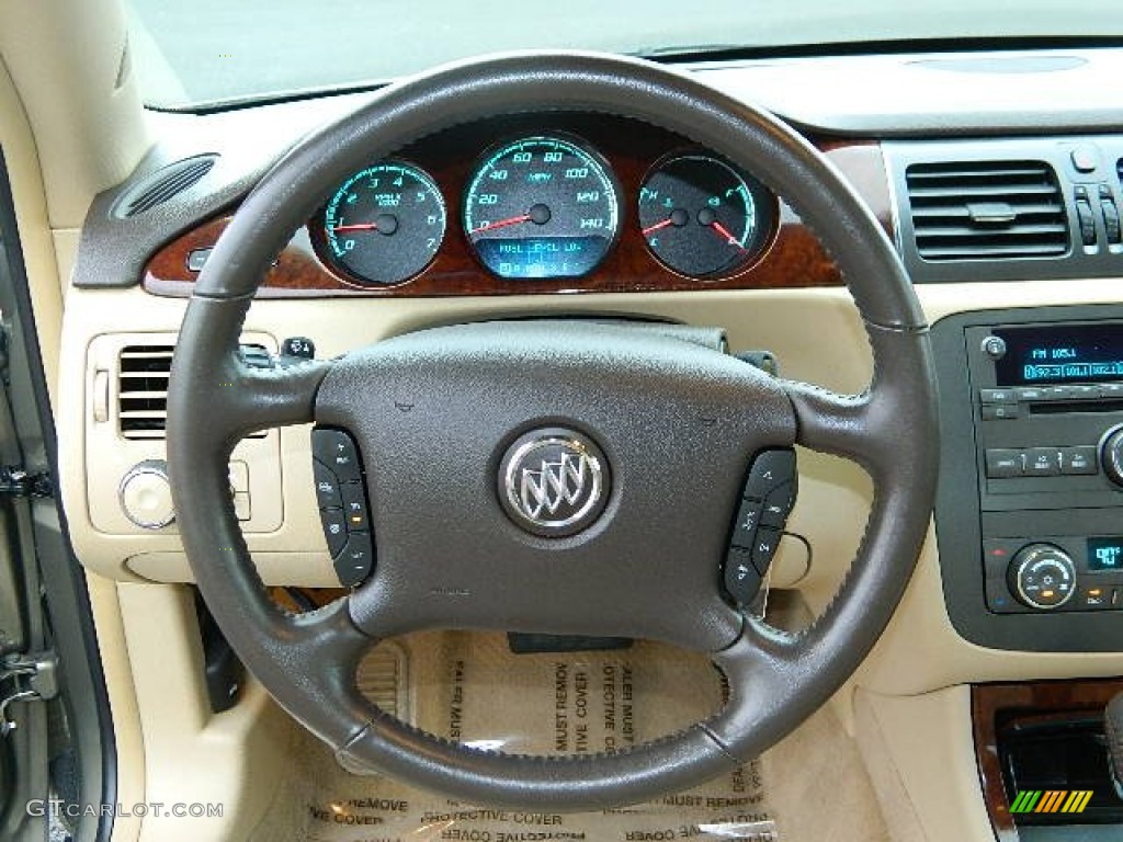 2011 Buick Lucerne CXL Cocoa/Cashmere Steering Wheel Photo #76566460