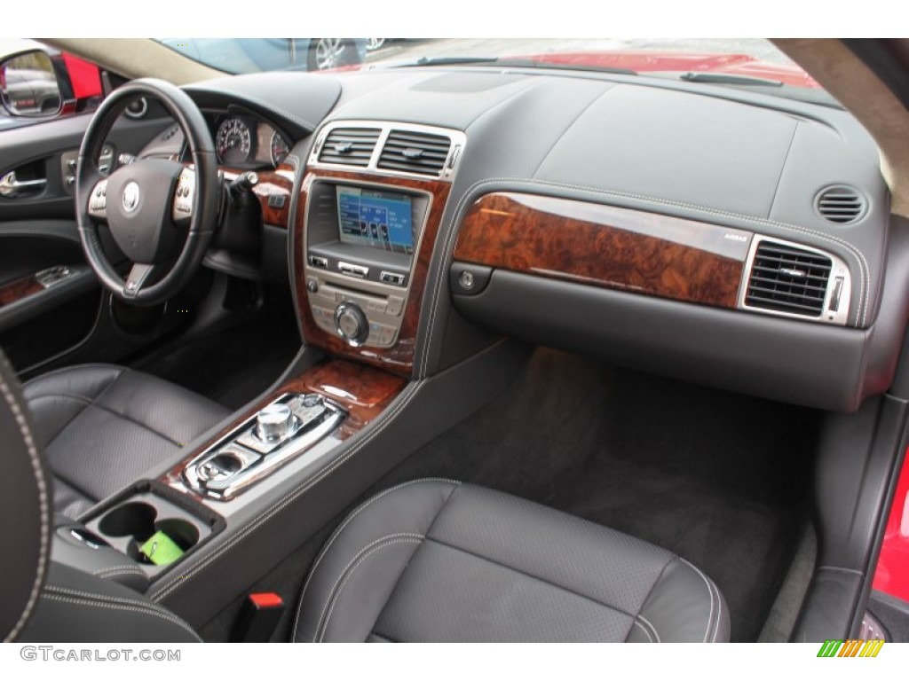 2010 Jaguar XK XKR Convertible Warm Charcoal Dashboard Photo #76567066