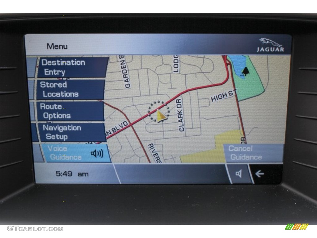 2010 Jaguar XK XKR Convertible Navigation Photo #76567186