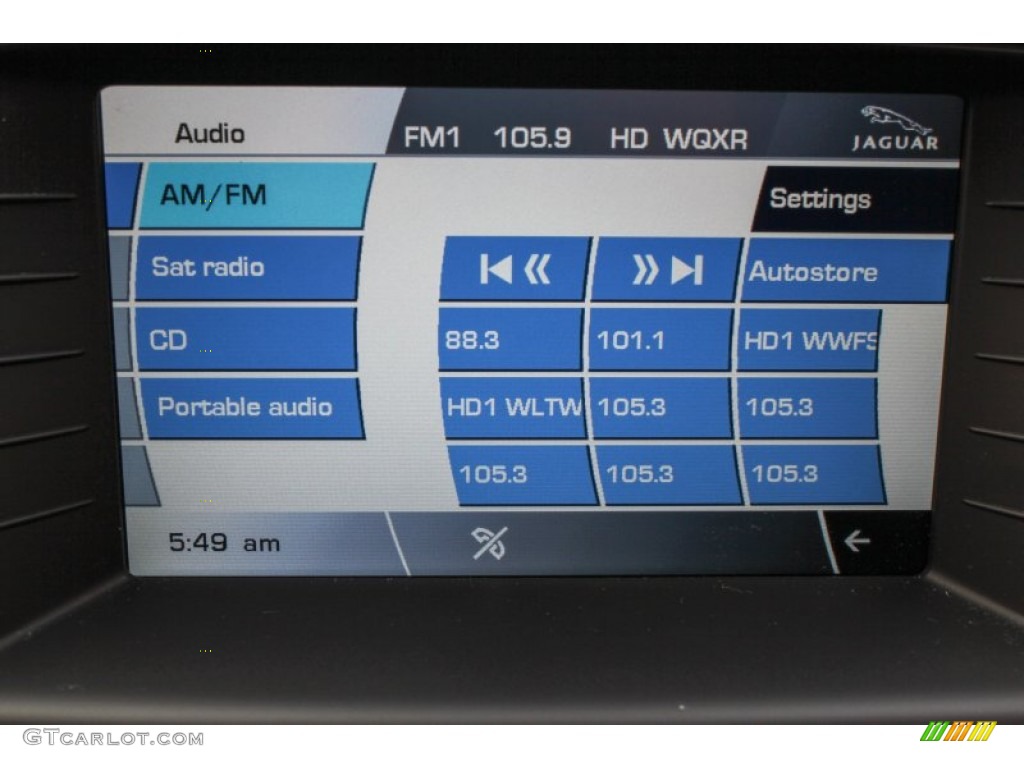 2010 Jaguar XK XKR Convertible Audio System Photo #76567216