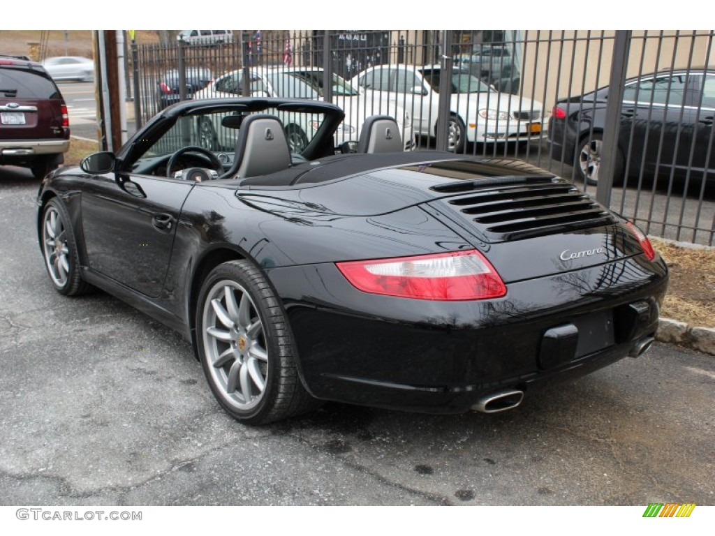 Black 2007 Porsche 911 Carrera Cabriolet Exterior Photo #76567405