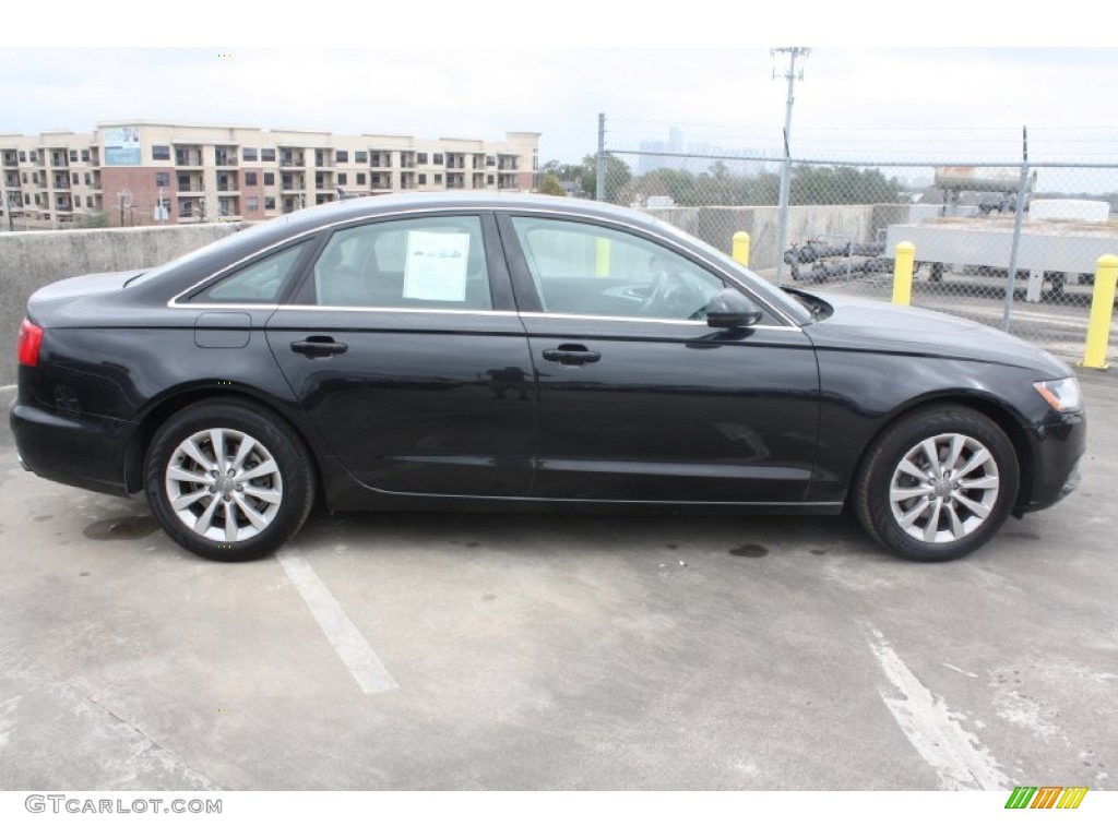 2012 A6 2.0T Sedan - Havana Black Metallic / Black photo #9