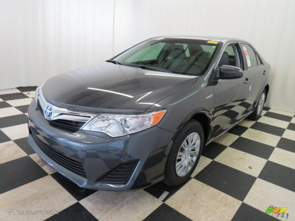 2013 Camry Hybrid LE - Magnetic Gray Metallic / Light Gray photo #3