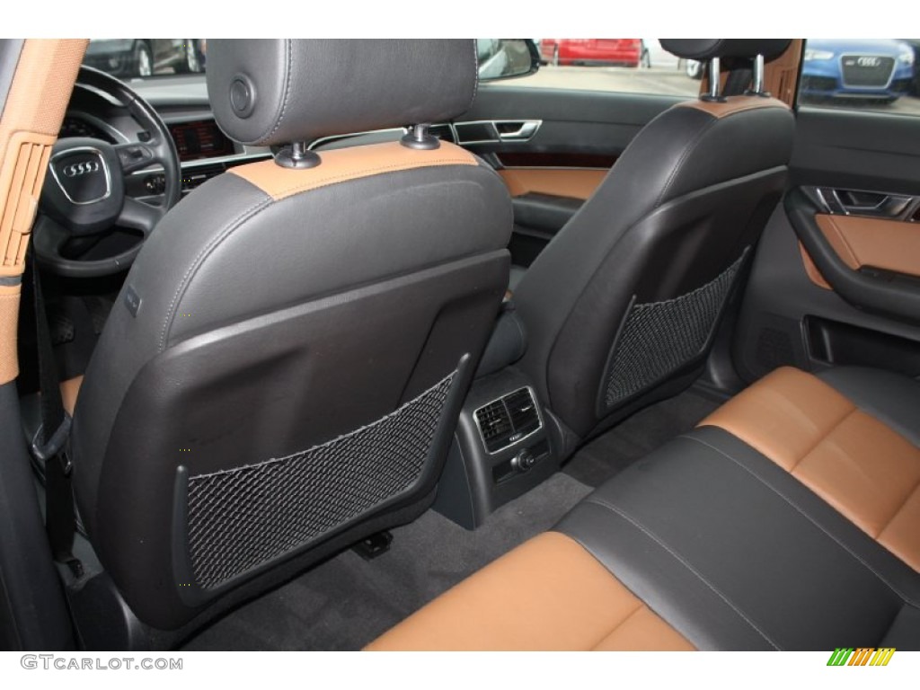 Amaretto/Black Interior 2009 Audi A6 3.2 Sedan Photo #76569717