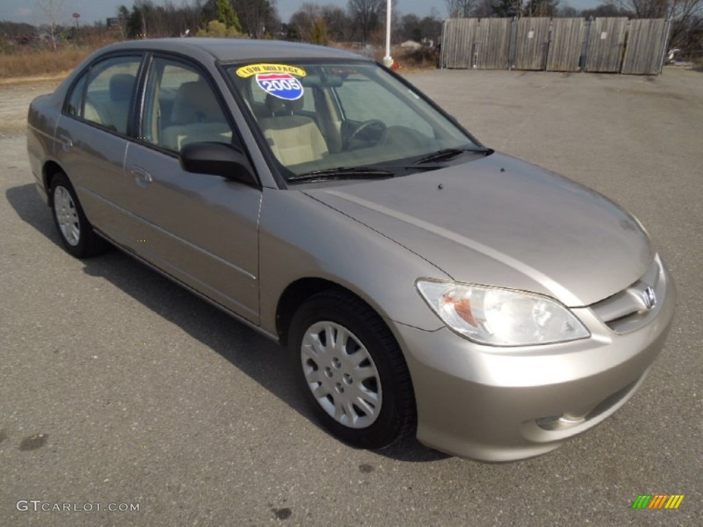 Magnesium Metallic 2005 Honda Civic LX Sedan Exterior Photo #76569866