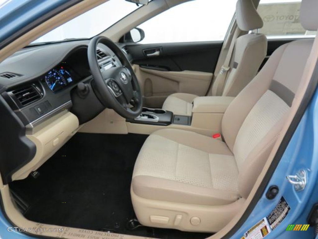 2013 Camry LE - Clearwater Blue Metallic / Ivory photo #8