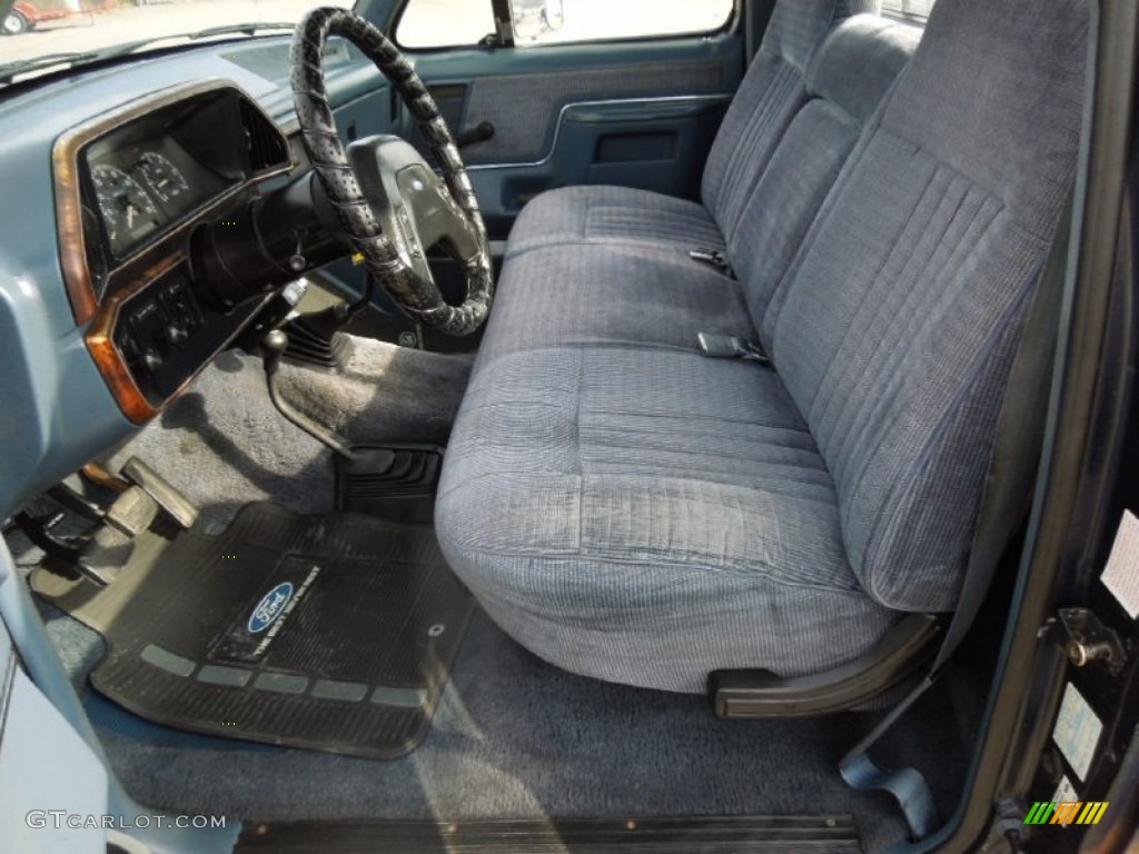 Blue Interior 1988 Ford F150 Xlt Lariat Regular Cab 4x4